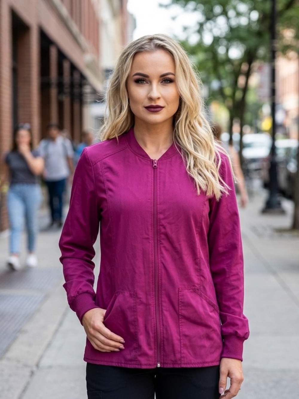 Small Allura Cherokee Workwear Scrub Jacket